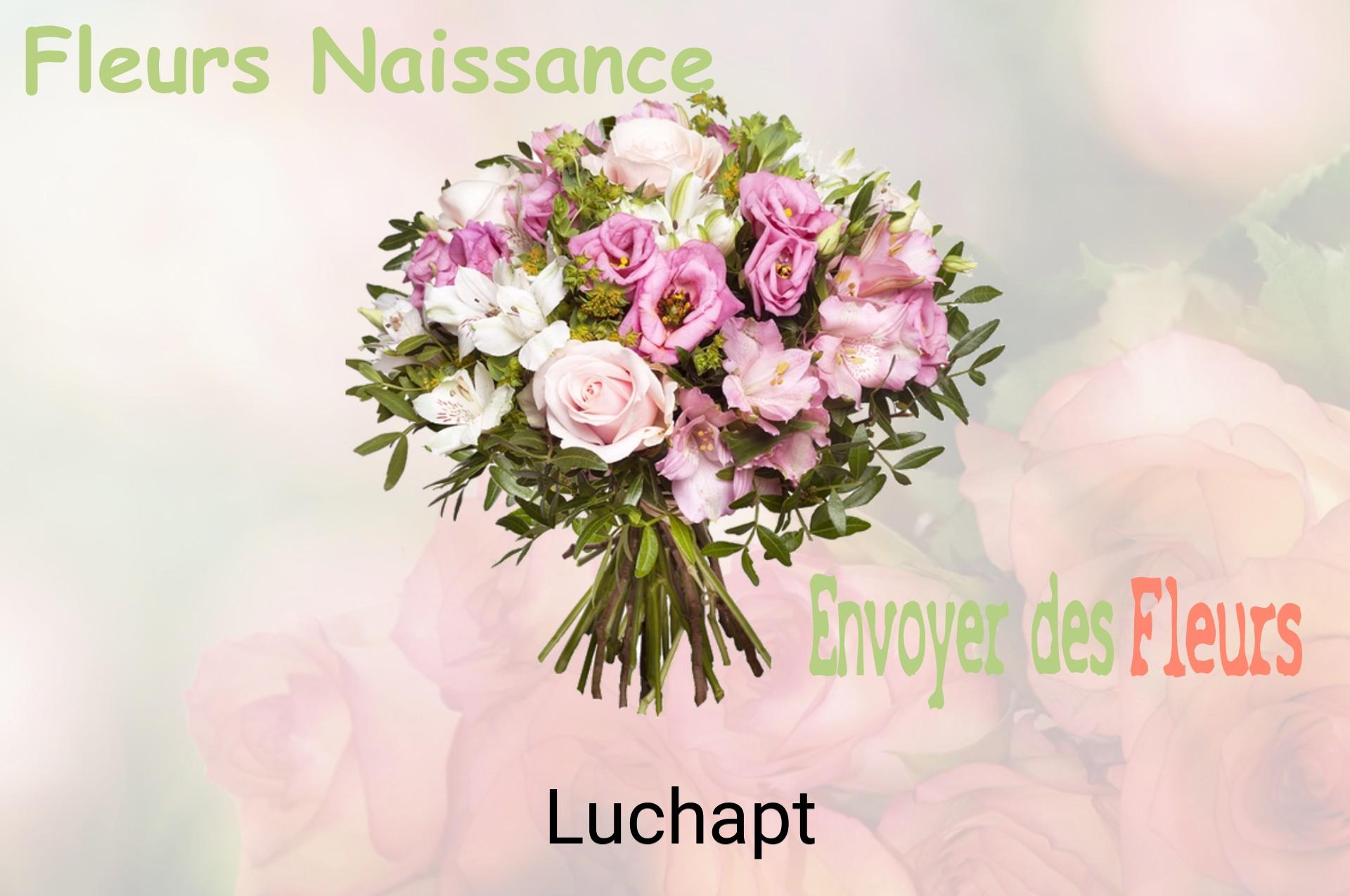 Bouquet de fleurs de naissance livré à Luchapt